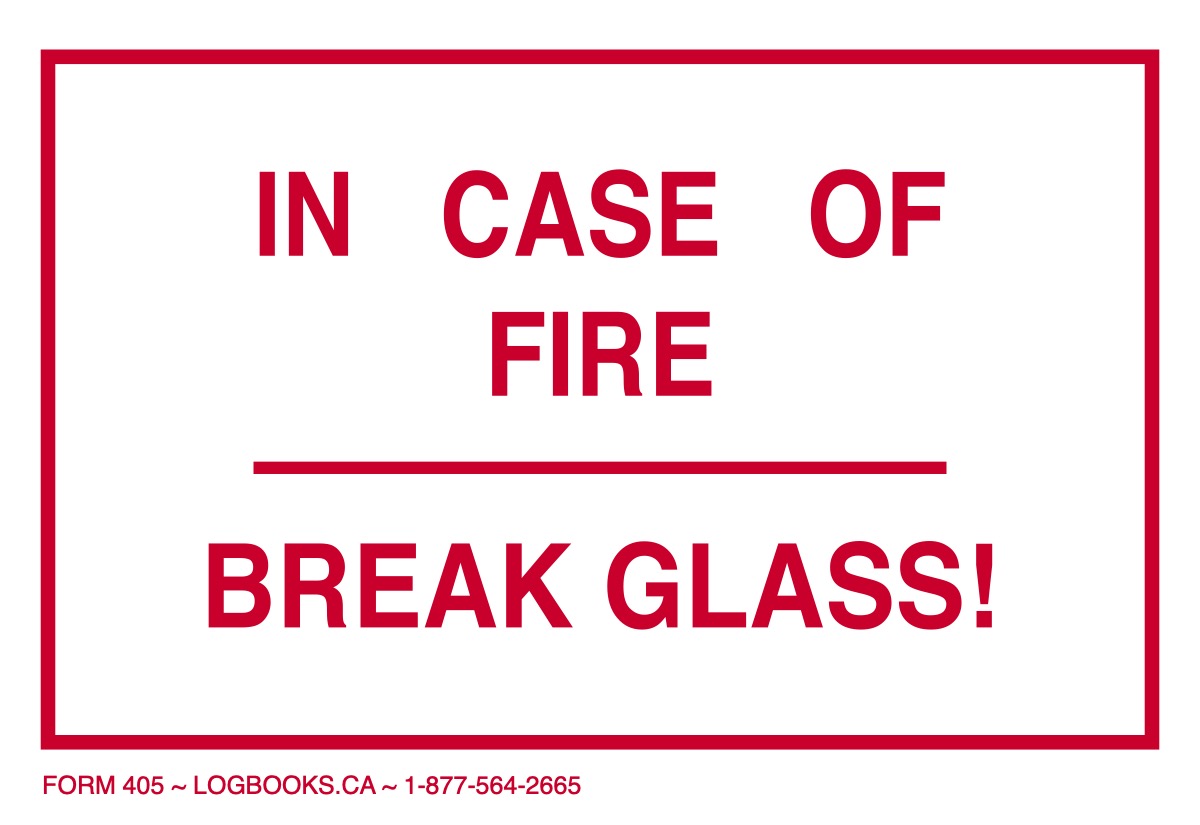 in case of fire break glass comic