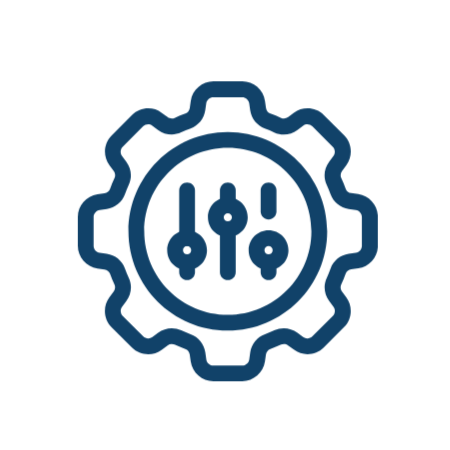 a gear icon